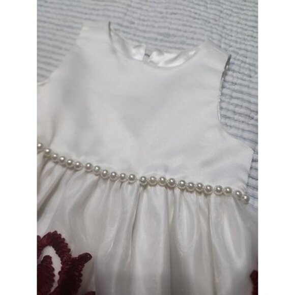 Princess Collection White And Red Gorgeous Dress, Special Occasion s- 18m Pearl - Picture 5 of 16
